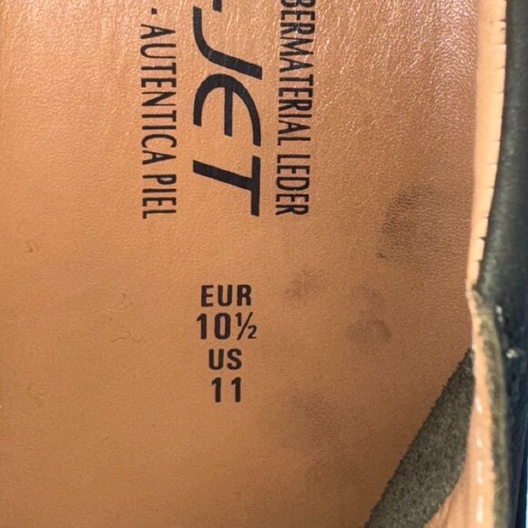 Mephisto Thomas Men's Sneaker Size US 11 Green Leather Air-Jet Walking Shoes - Picture 11 of 12